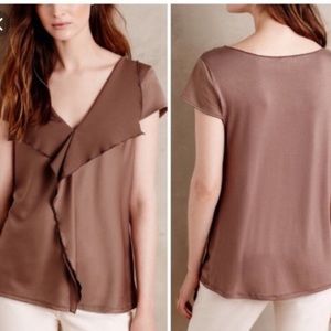 Anthropologie Meadow Rue ruffled top